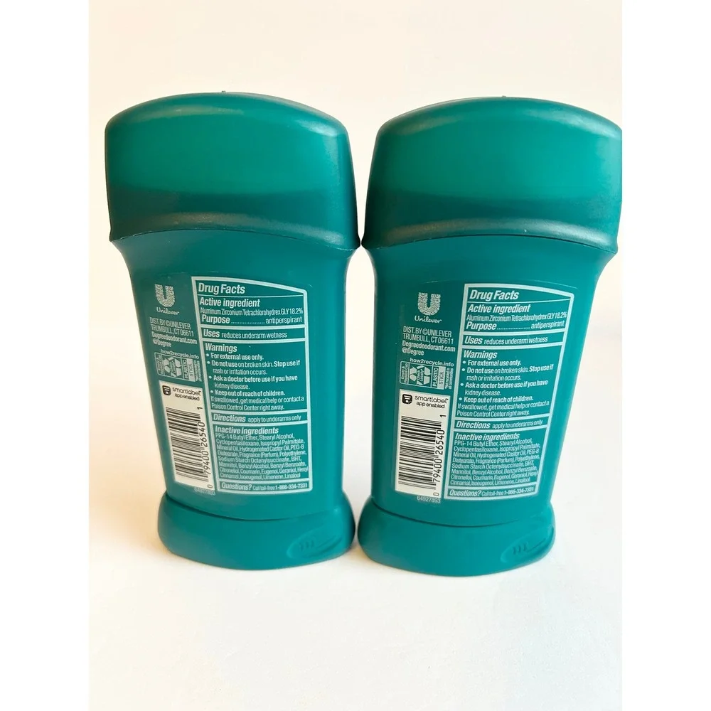 Degree Men Cool Rush Antiperspirant Deodorant 48H Protection 2.7oz 2 Pack